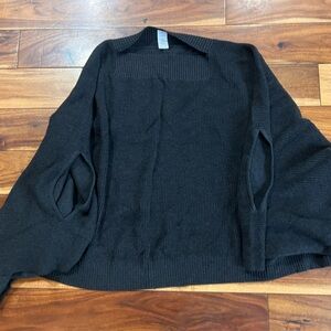 Lululemon poncho knit sweater charcoal grey o/s